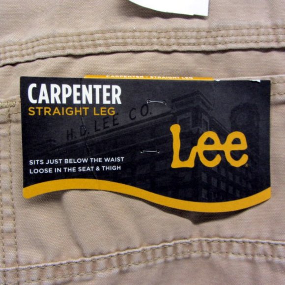 LEE Carpenter Straight Leg Pants. 2 Pair one NWT and one NWOT. Size 42 x 36. - Picture 10 of 12